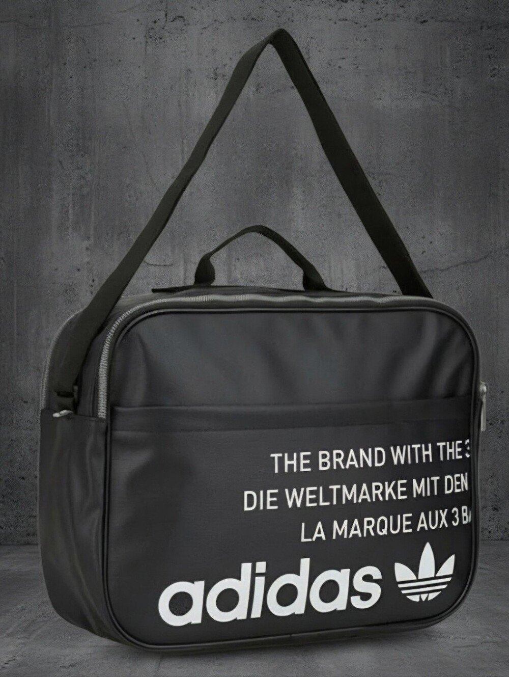 NWT Adidas Originals Unisex Vintage Airliner Laptop Bag, Black
